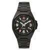 Reloj Swiss Alpine Military Tiphoon 7005.1177 para hombre con correa de acero Negro