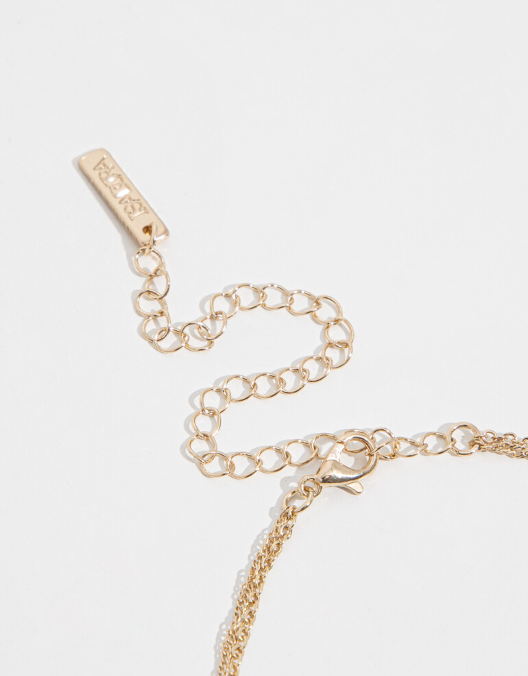 Collares Cortos Strass Collar Corto Con Cubic Zirconia - Dorado