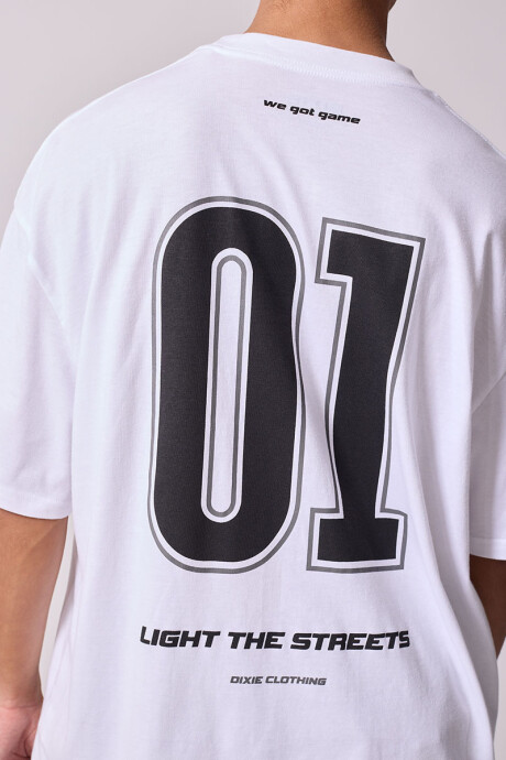 T-SHIRT METIL DIXIE Blanco