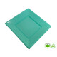 Plato Cuadrado Biodegradable x10 Und Verde Menta