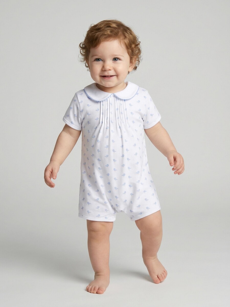 Pijama De Bebe Corto Gris