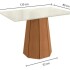 Mesa De Comedor Jade Rectangular 120x80 Cm Vidrio Moderna Blanco 1