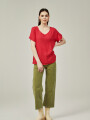 Blusa Hiroto Rojo Oscuro