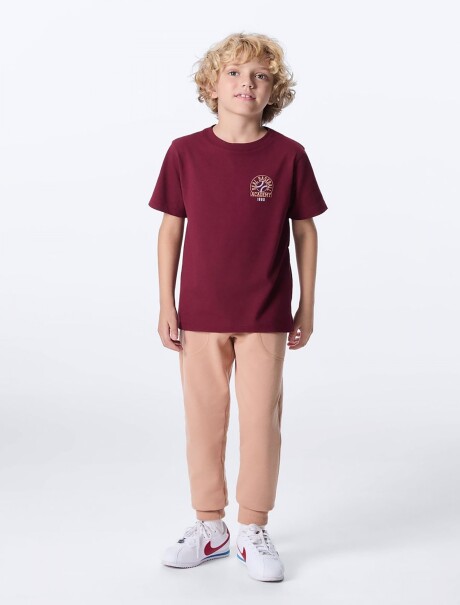 PANTALÓN BABUCHA DE NIÑO CON FELPA BEIGE