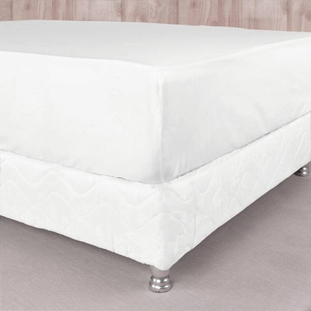 Sabana Ajustable Super King 200 hilos - Pilar Blanco