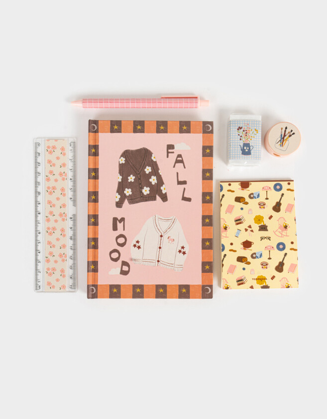 Librería Sets Mesh Set De Librería En Estuche De Mesh Con Strap Y Charm - Combinacion Multicolor