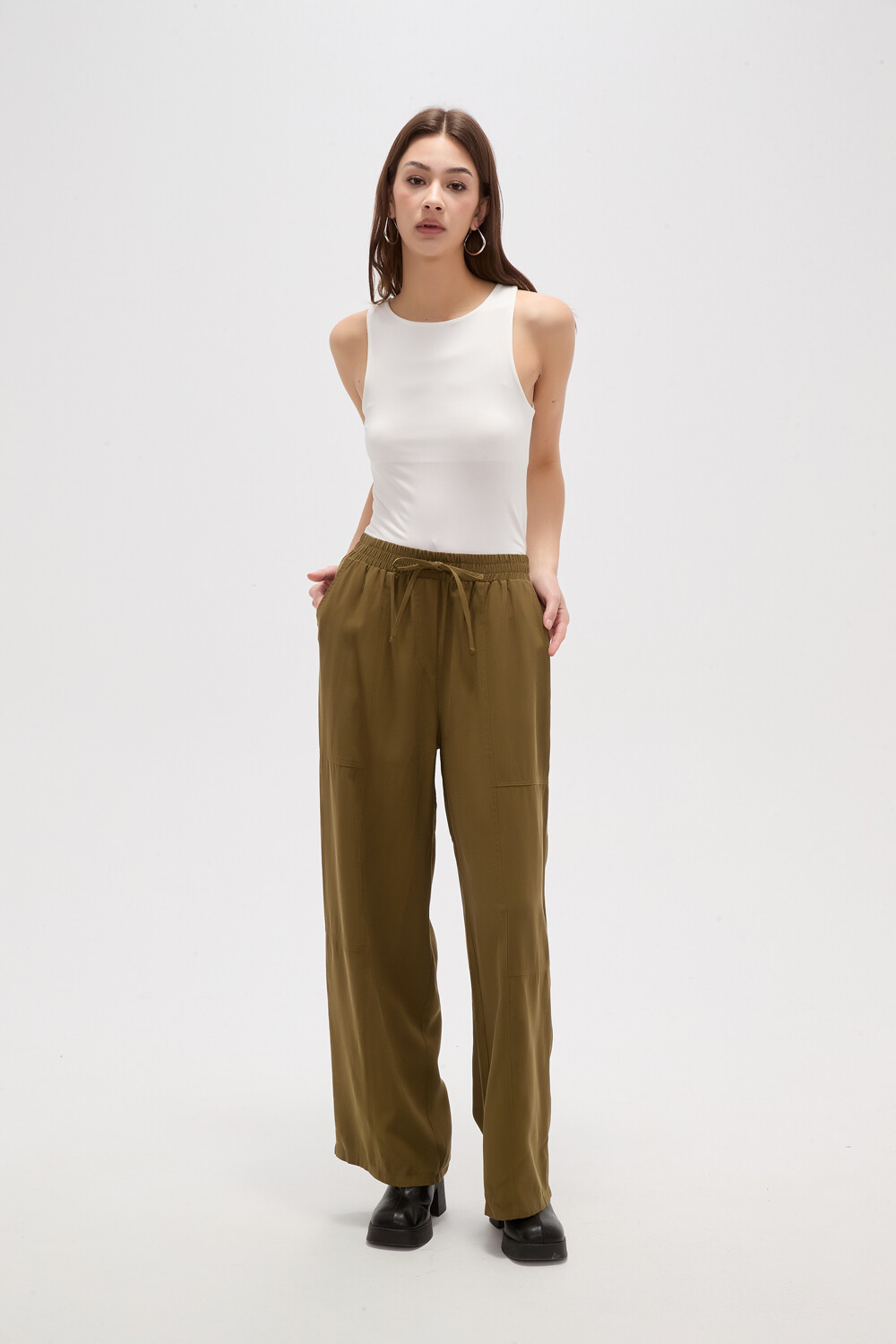 Pantalon Calen Verde Oliva