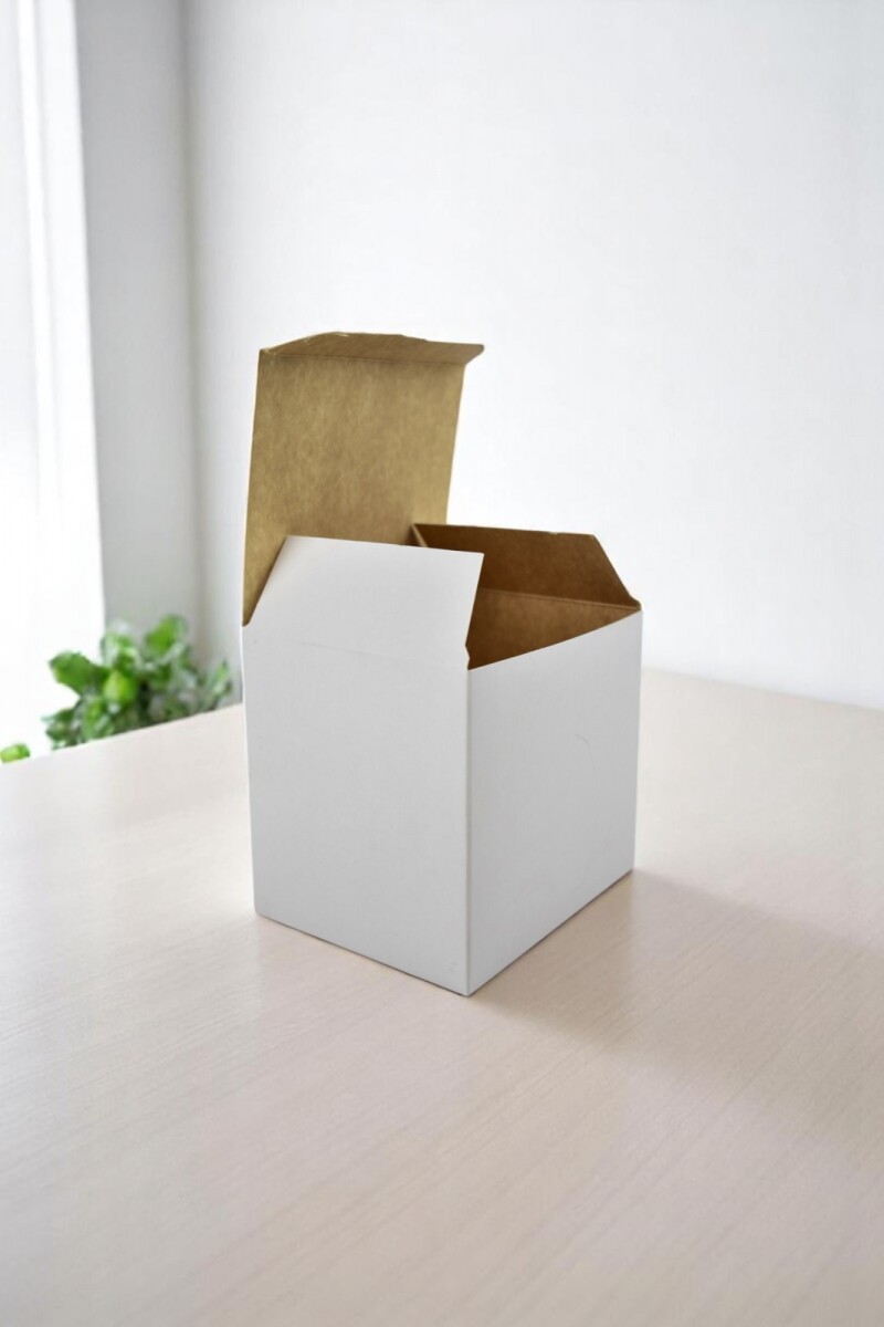 Caja Flexi Plegable 12x10x11cm - BLANCO 