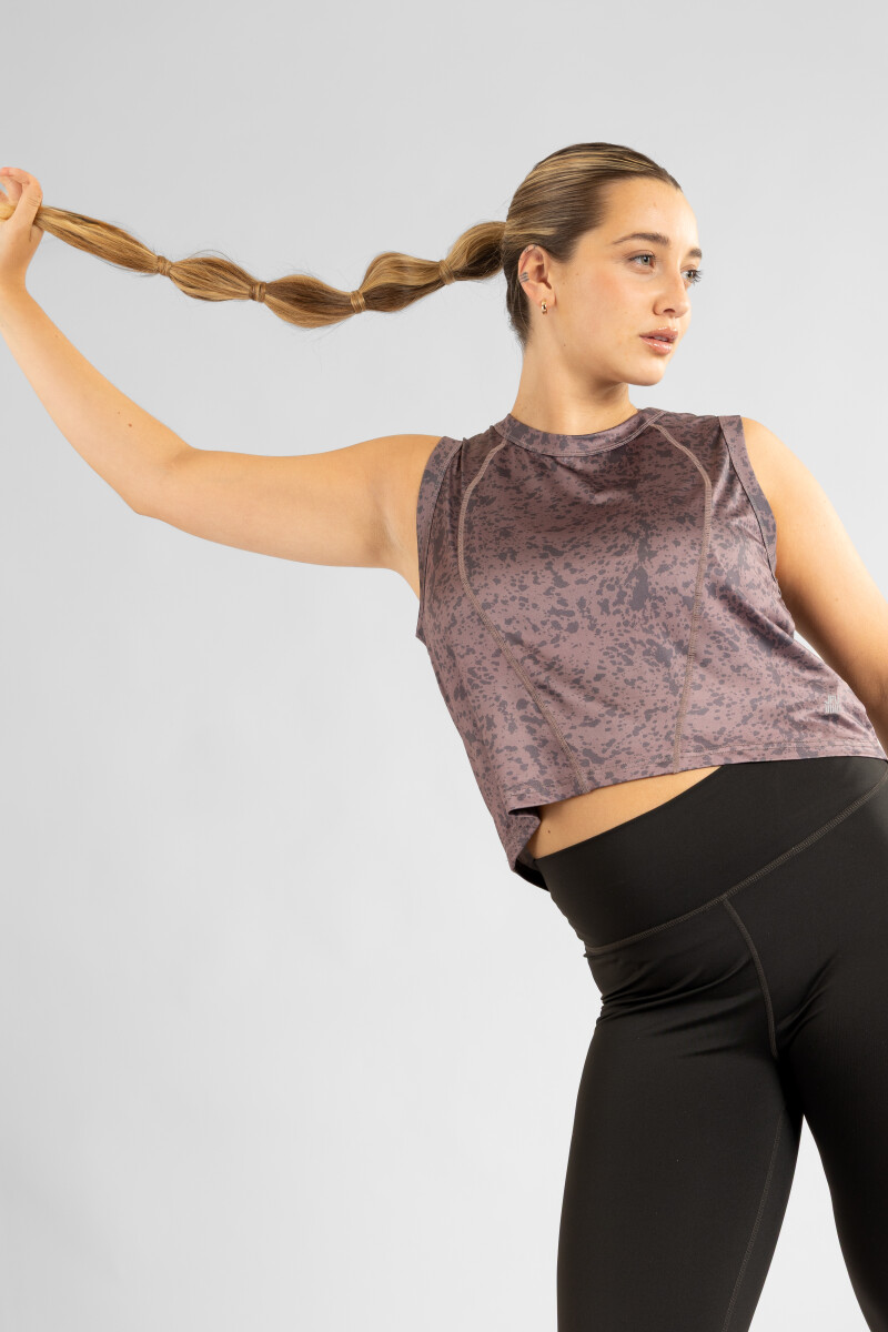 Style top cleo Marron