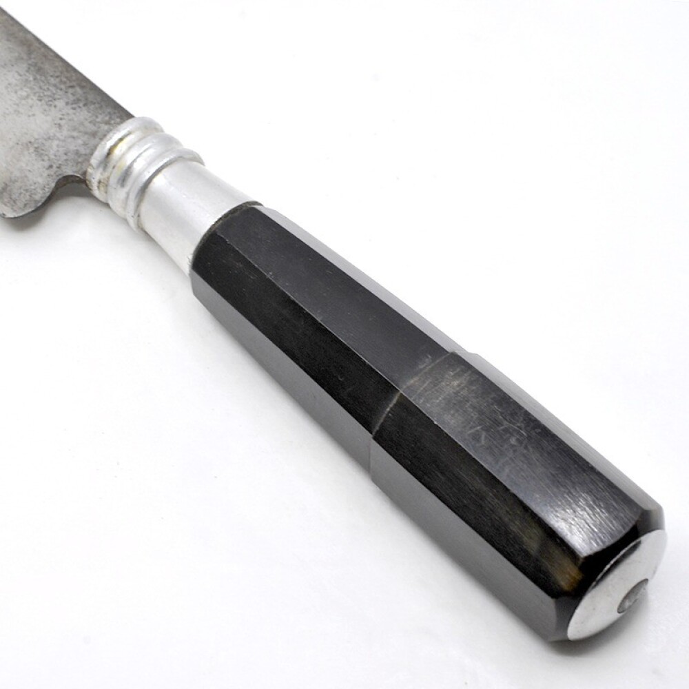 Cuchillo Antiguo Cabo Asta, Hoja Jinete Cuchillo Antiguo Cabo Asta, Hoja Jinete