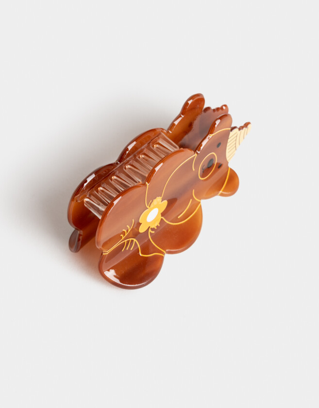 Broche Osito Broche Acrílico Animalito - Marron Medio