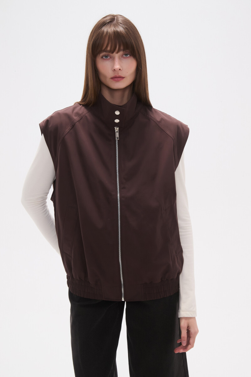 Chaleco Thara - Chocolate 