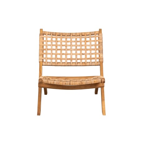 BUTACA RATTAN-Y-MADERA MARRON PARAGUAY MARRON CLARO