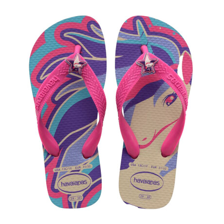 Sandalia de Niños Havaianas Kids Fantasy Beige - Magenta