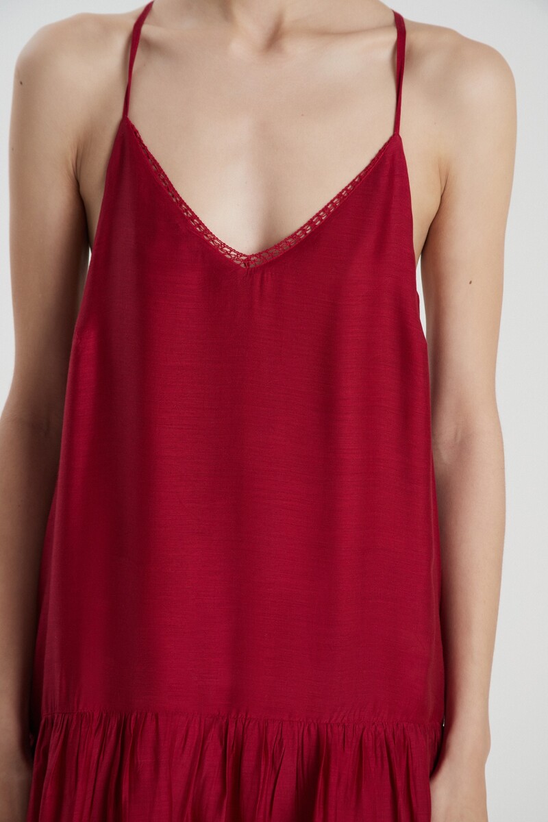 VESTIDO LUKLA Rojo
