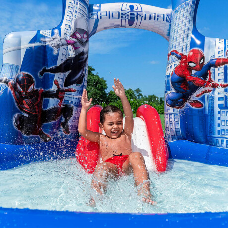 Centro De Juegos Piscina Spiderman Bestway Tobogán Centro De Juegos Piscina Spiderman Bestway Tobogán