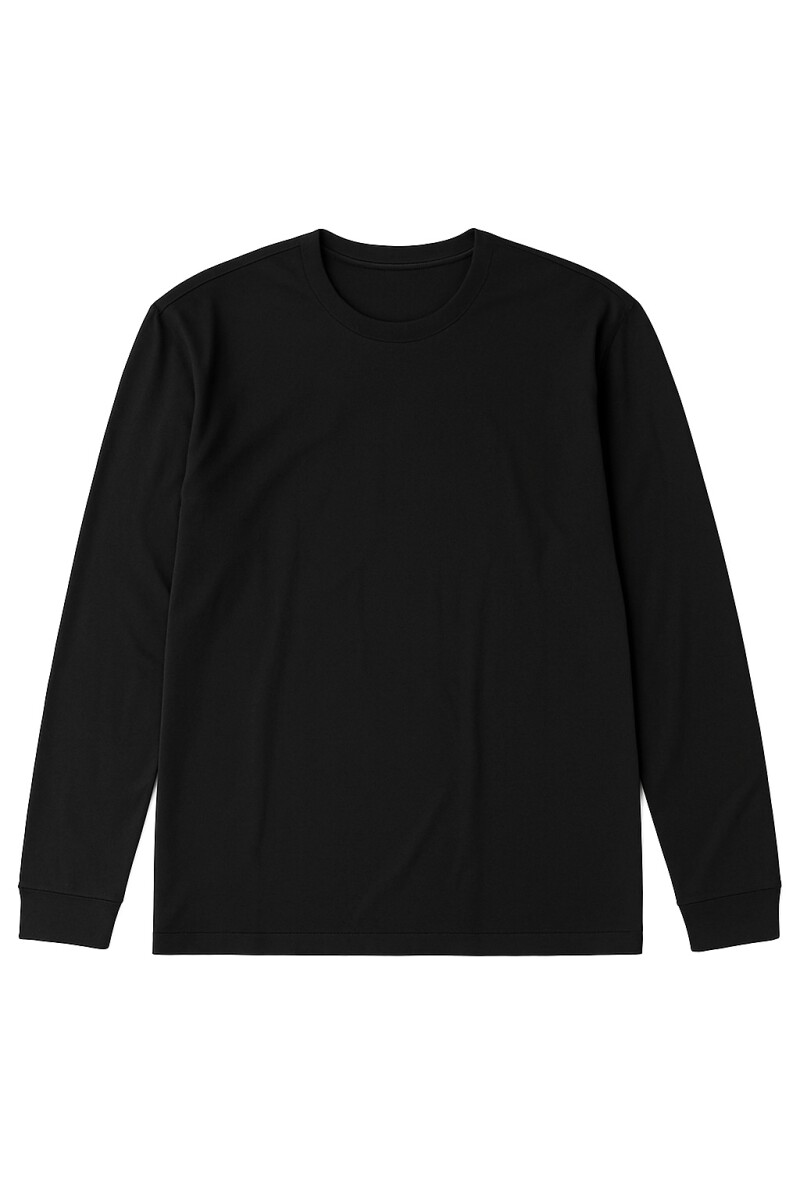 Remera básica m/l - Negro 