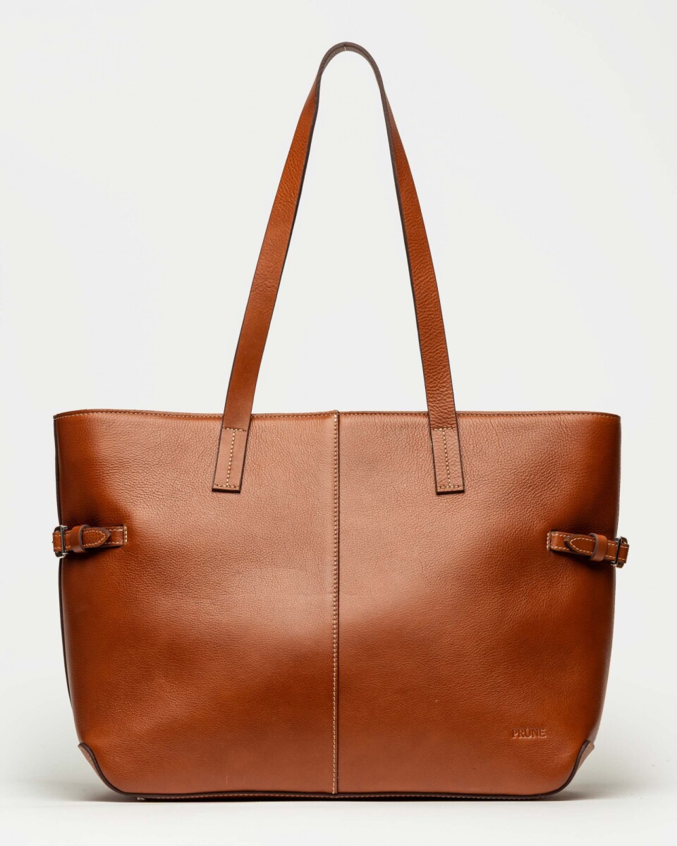 Bolso Sophie en cuero liso - Cuoio 