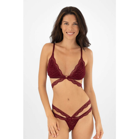 Bralet glare Bordeaux oscuro