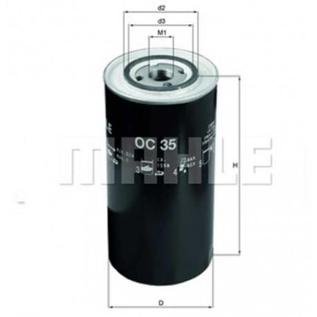 FILTRO ACEITE VOLKSWAGEN CAMION 8150-7100 (PH.2883) MAHLE FILTRO ACEITE VOLKSWAGEN CAMION 8150-7100 (PH.2883) MAHLE