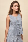 TOP VELA Negro/Blanco