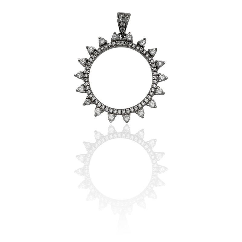 Dije Colgante Sol-Plata 925-Circonia-CP3500 Conpiedra