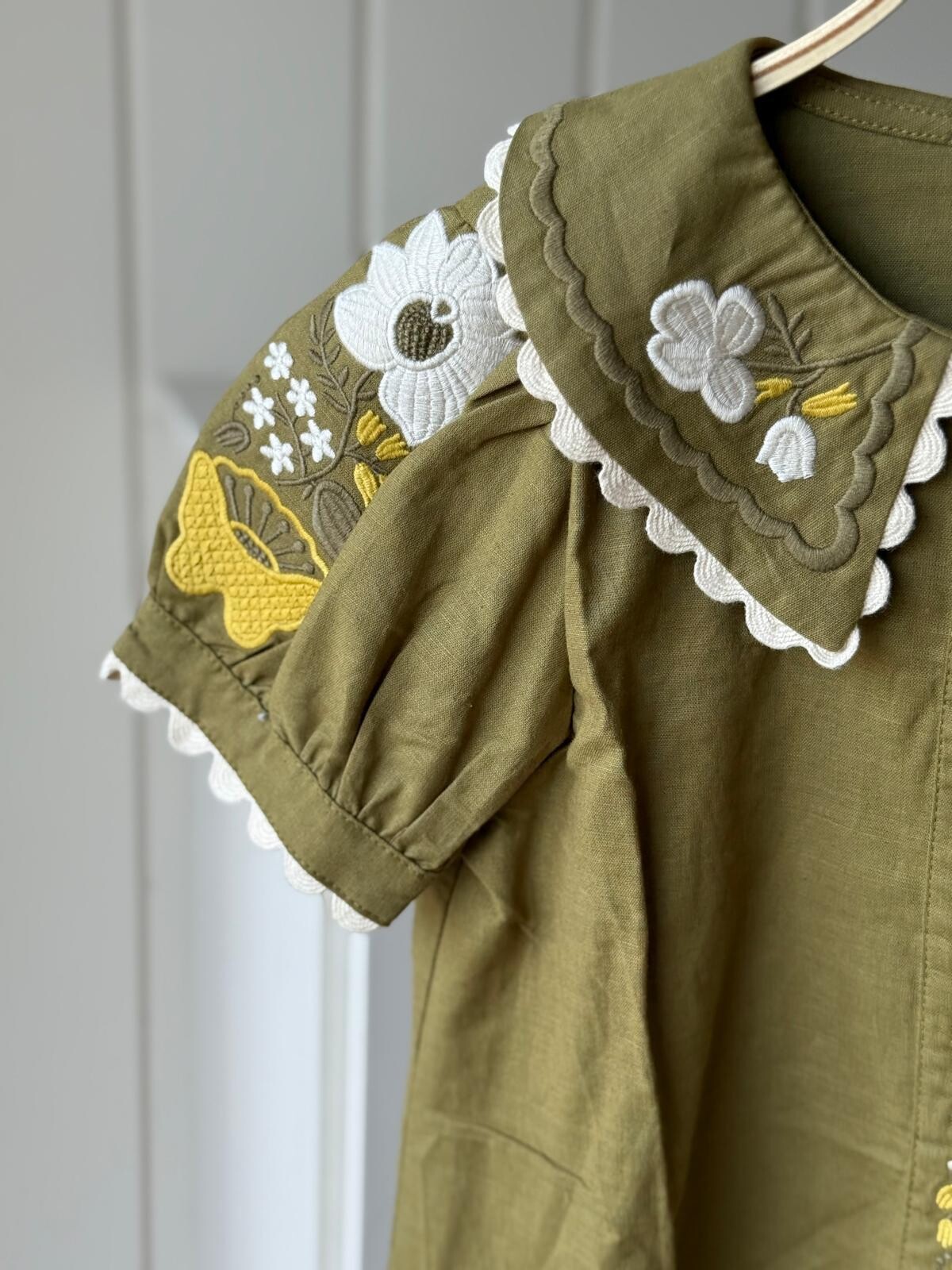 Vestido Boho verde seco Vestido Boho verde seco