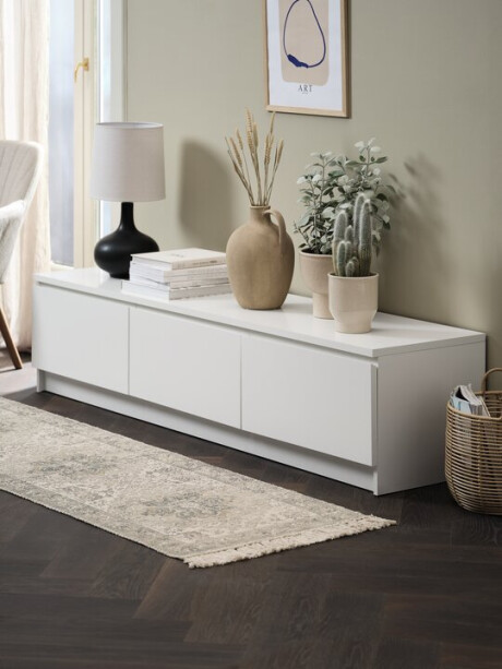 Mueble TV LIMFJORDEN 2 cajones 1 puerta blanco Mueble TV LIMFJORDEN 2 cajones 1 puerta blanco