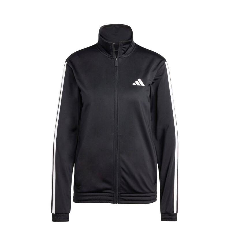 Campera de Mujer Adidas Deportiva 3 Tricot Negro - Blanco