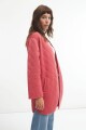 Kimono capitoneado rosa viejo