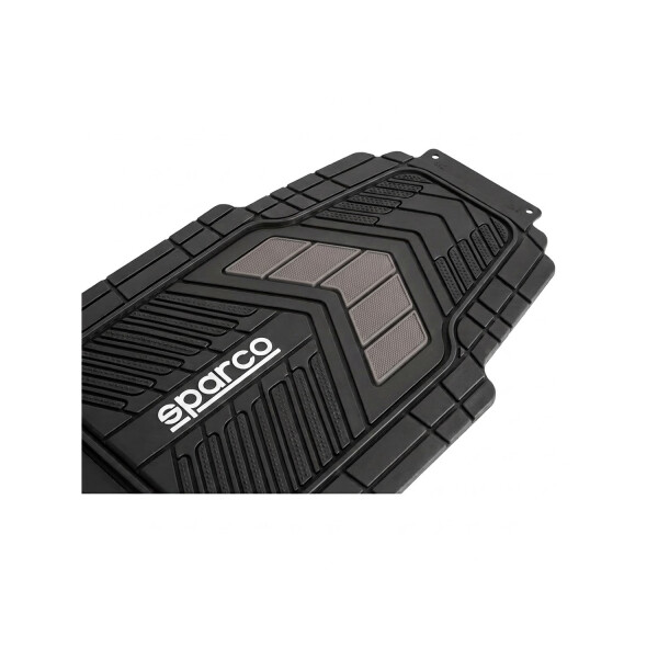 Juego De Alfombras De Tres Piezas Sparco Color Gris Carbon Juego De Alfombras De Tres Piezas Sparco Color Gris Carbon