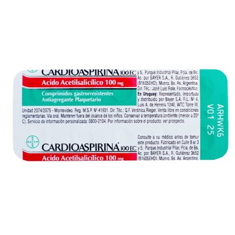 Cardioaspirina X10 Comprimidos Cardioaspirina X10 Comprimidos