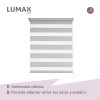 Cortina Roller Zebra Simple Lumax 1.4 X 1.6m Gran Calidad Gris