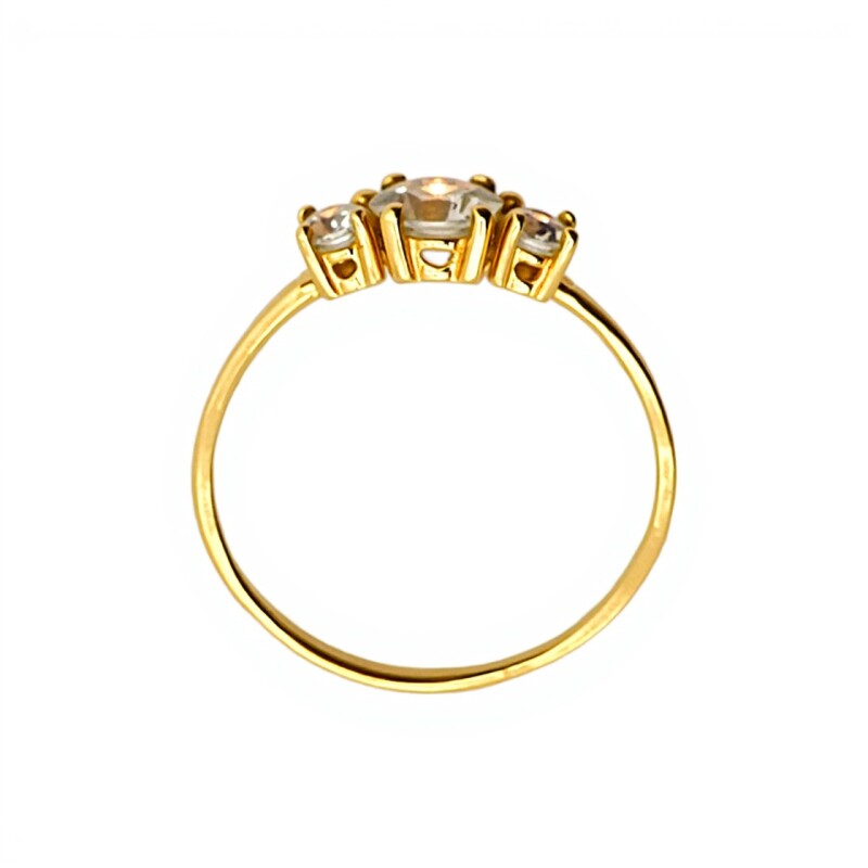 Anillo Trilogy-Oro bajo-Piedra Zirconia-AN8054 conpiedra