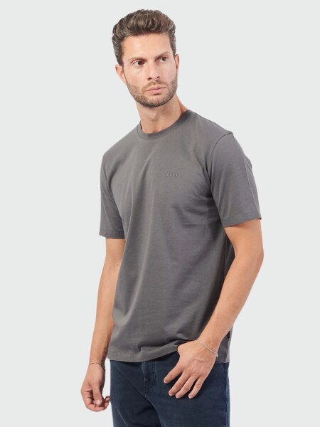 BOSS - Remera de Punto con Logo Rosa Pastel