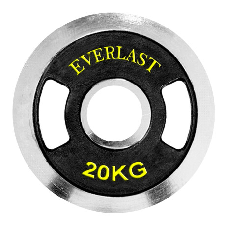 Disco Everlast Hierro Pase Olímpico C/Agarre 20 Kg Disco Everlast Hierro Pase Olímpico C/Agarre 20 Kg