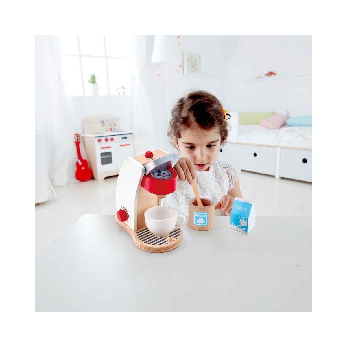 Cafetera De Juguete Piezas En Madera Hape Oferta 