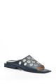 Zapato Bajo con Ojalillos Cuero Negro
