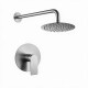Griferia Ducha Embutir Brushed Nickel - Serie Salemi GRIS-BRUSHED NICKEL