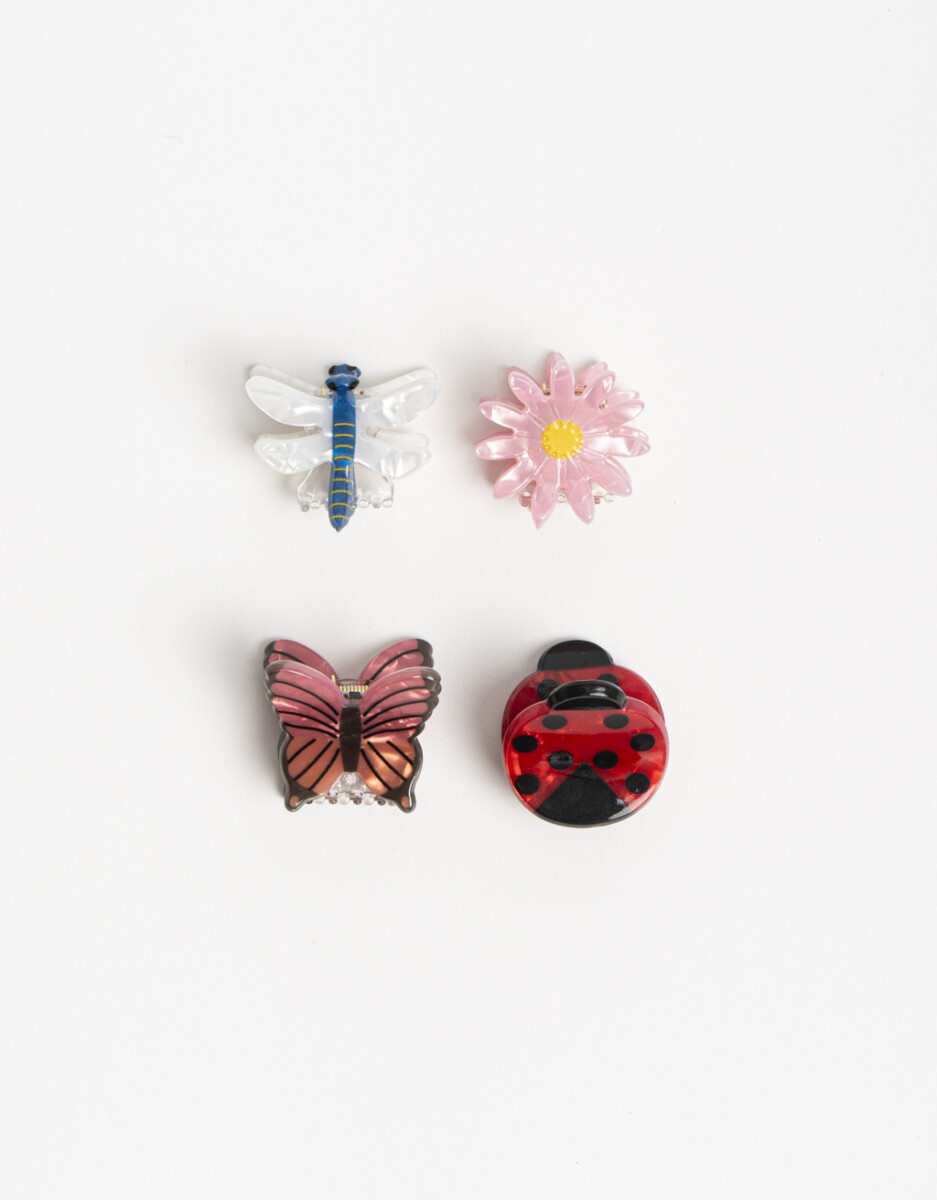 Set De 4 Broches Insectos Minis. 