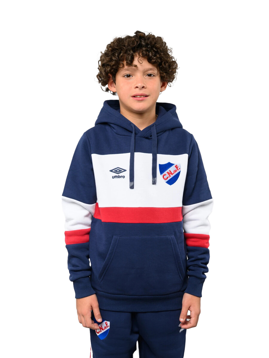 Canguro Hoodie Umbro Grav NIños NU243092 - Azul-blanco 