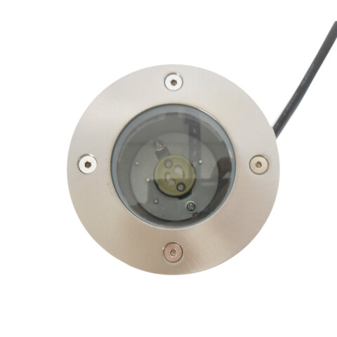 Embutido piso color níquel 1xGU10 35W IP65 Ø11cm AI0472