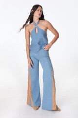 Pantalon Murra Combinado Jean