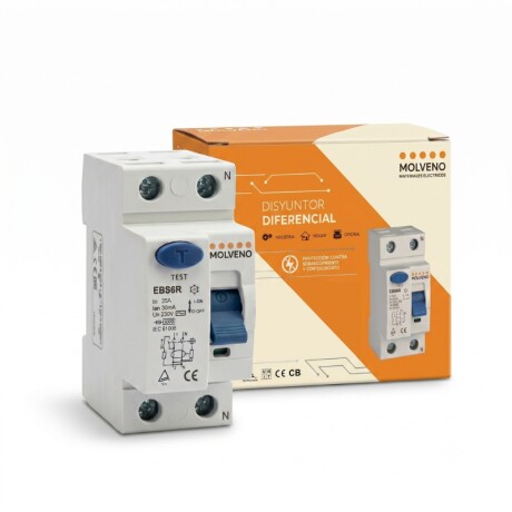 INTERRUPTOR DISYUNTOR DIFERENCIAL Interruptor Disyuntor Diferencial 2P 25A 30mA