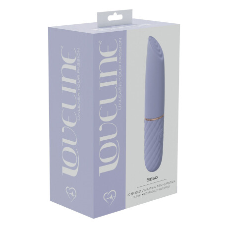 Vibrador Clitoriano Beso Tipo Lápiz Labial Loveline Lavanda