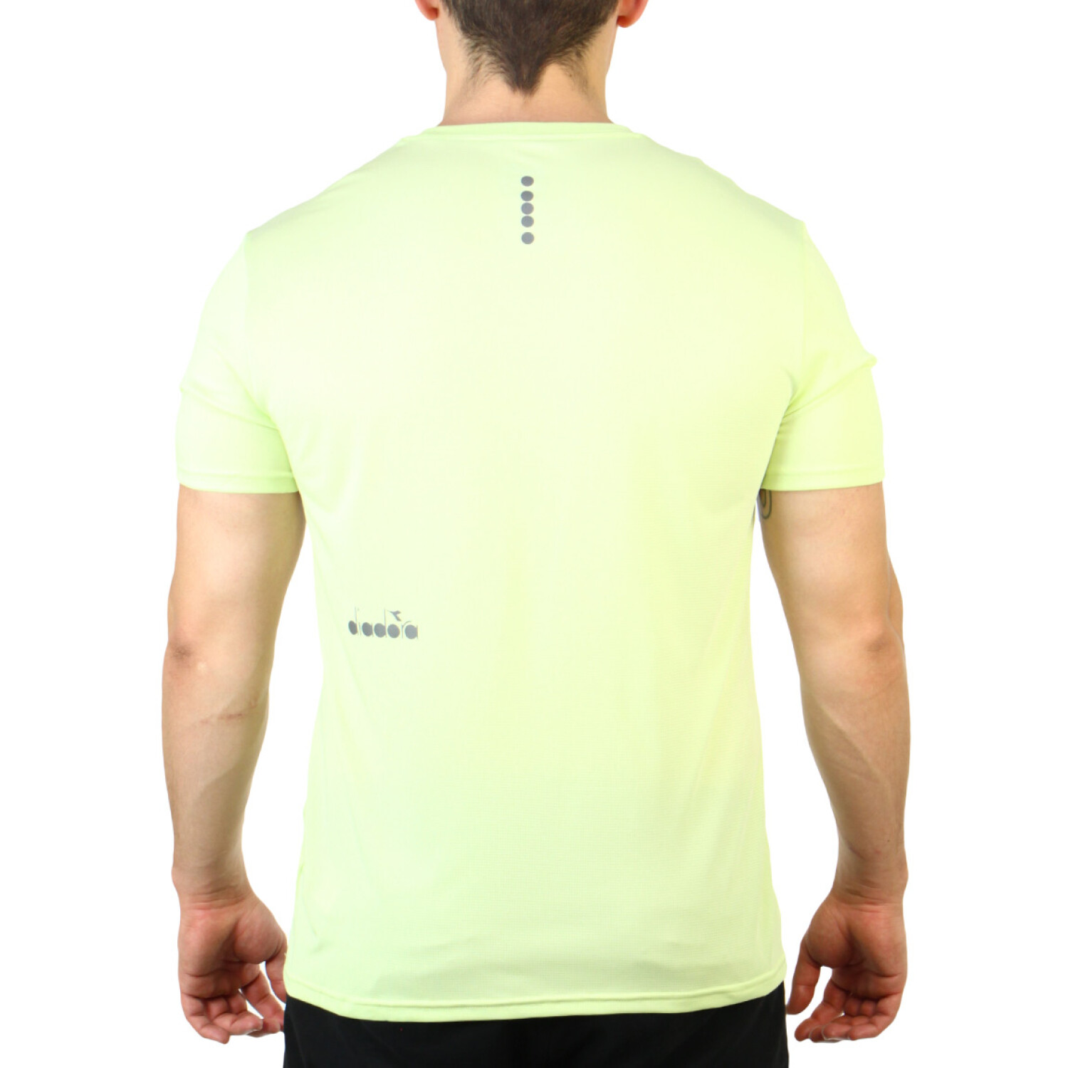 Diadora Remera Ss T shirt Run Verde Limon Macri