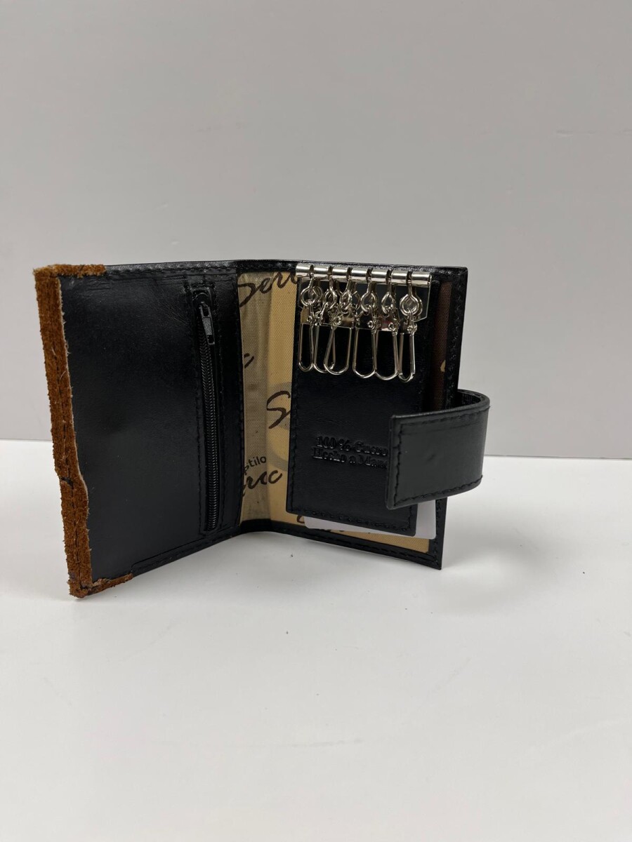 Porta-llaves c/descarne - Negro 