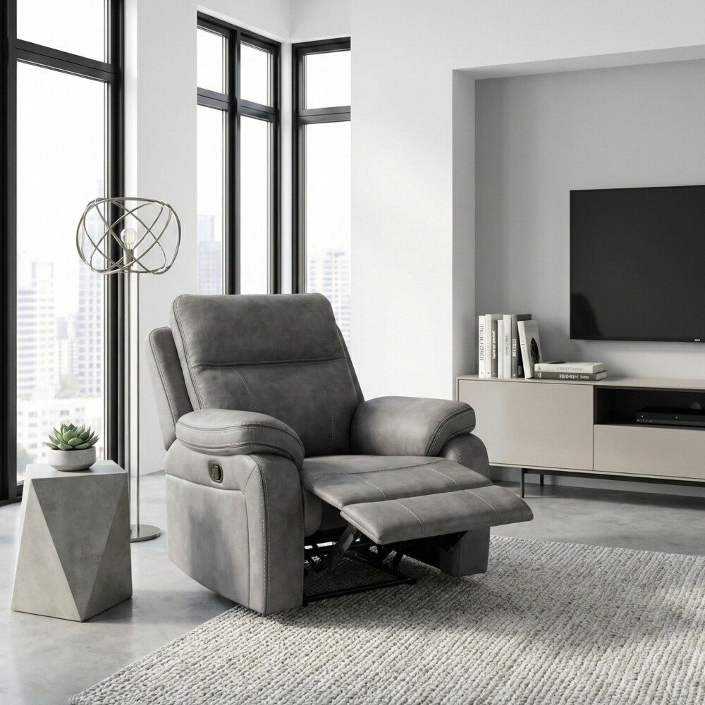 Sillón Recliner Apollo - 1 Cuerpo Gris