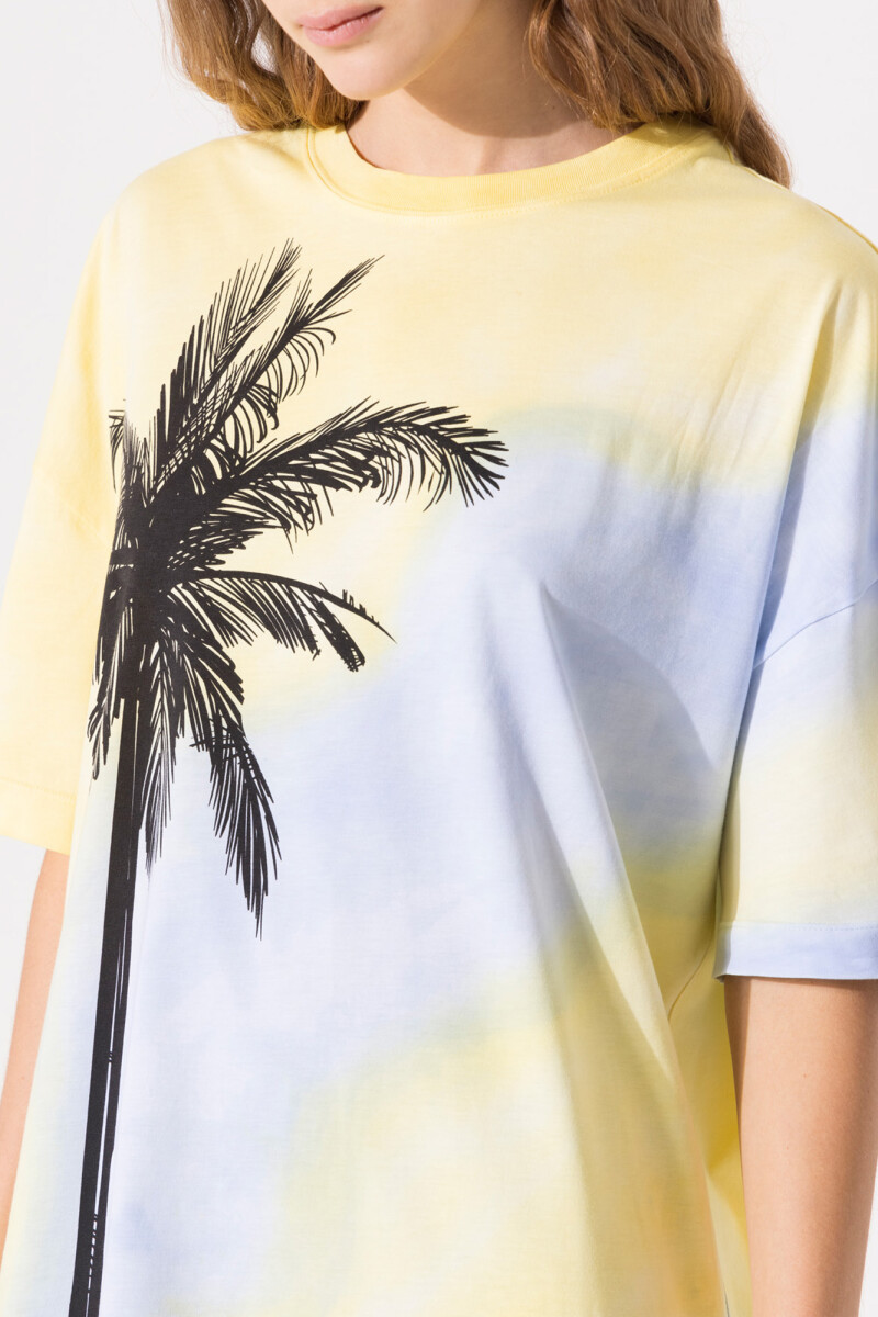 REMERA PALM Amarillo