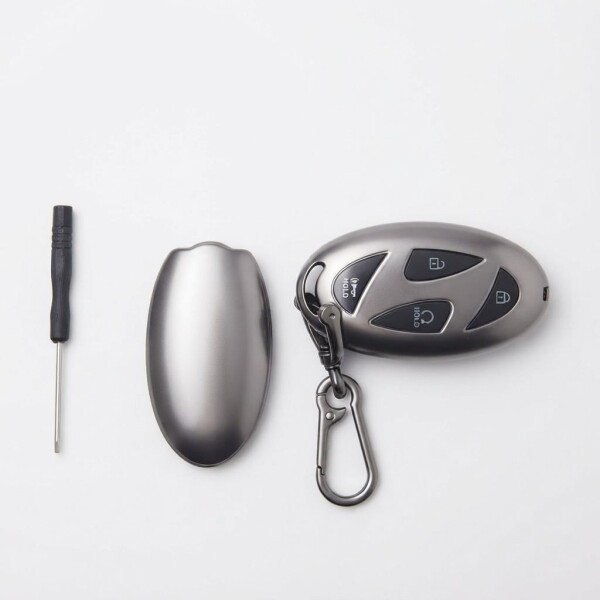 Llavero Para Hyundai Creta - Tucson - Kona Color Gris Plata Llavero Para Hyundai Creta - Tucson - Kona Color Gris Plata